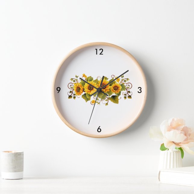 Sunflowers Wall Clock (Home)