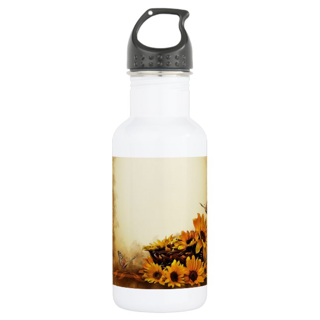 Sunflowers Water Bottle (Front)