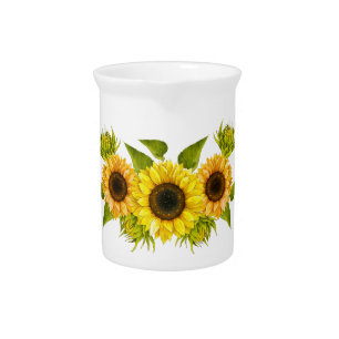 Sunflowers Water Pitcher