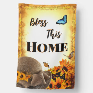 Sunflowers Weatherproof House Flag