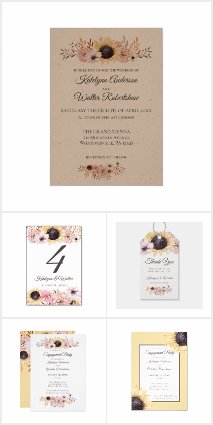 Sunflowers Wedding Collection