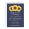 Sunflowers Wedding Invitations Country Blue