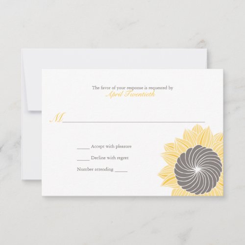 Sunflowers Wedding Response