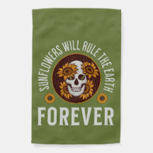 Sunflowers Will Rule the Earth Retro Sunflower