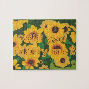 Sunflowers Will You Marry Me Proposal Puzzle