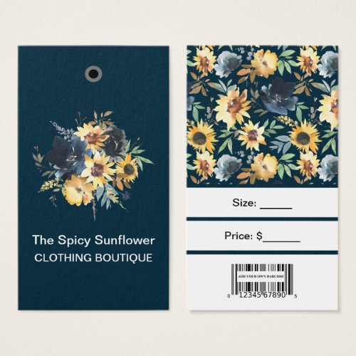 Sunflowers with Bar Code Price Tags 