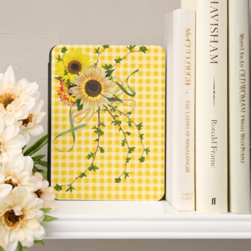 Sunflowers with Ladybug on Ivy Leaf Kindle Cover