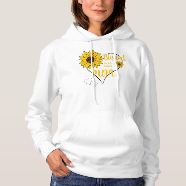 Sunflowers with Quote Hoodie (Front)