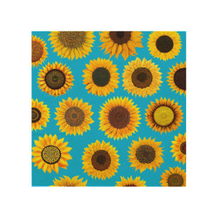 Sunflowers Wood Wall Art