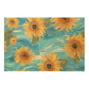 Sunflowers Wood Wall Art