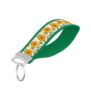 Sunflowers Wrist Keychain