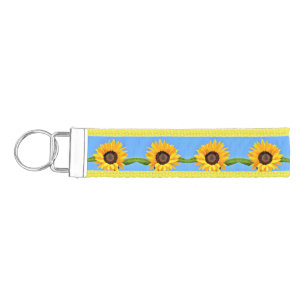 Sunflowers Wrist Keychain
