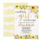 Sunflowers yellow baby shower invitation for girl