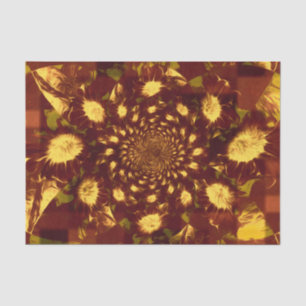 Sunflowers Yellow Brown Rustic Country Decoupage Tissue Paper