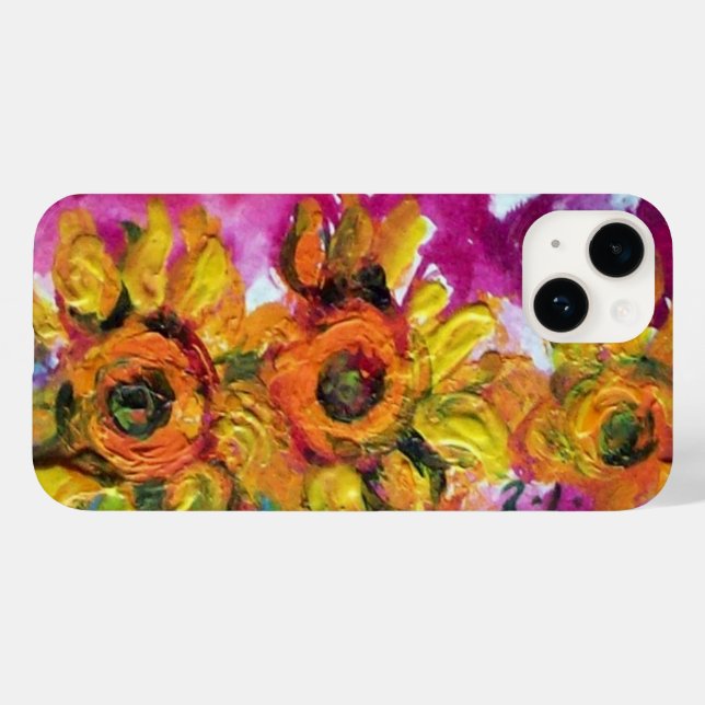 SUNFLOWERS Yellow Floral Case-Mate iPhone Case (Back (Horizontal))