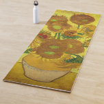 Sunflowers Yoga Mat by Van Gogh<br><div class="desc">Vincent Van Gogh is one of the most well-known artists in history. His paintings are often considered to represent a form of expressionism and post-impressionism. Van Gogh’s work also focuses on the simplicity, unity, and isolation that he finds in various aspects of nature. He was a master of painting light...</div>