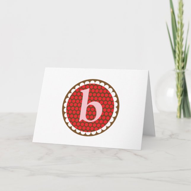 Sunflowery Flair Red- B Note Card (Front)