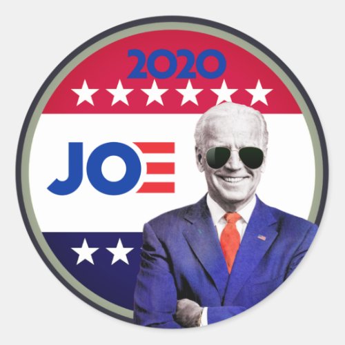 Sunglass Elect Joe Biden Presidential Election 20 Classic Round Sticker