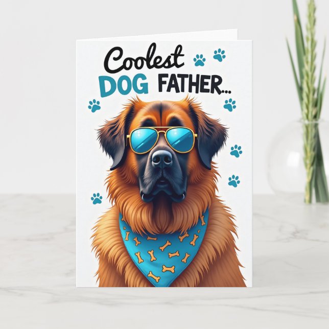 Sunglass Pup Fathers Day Card (Front)