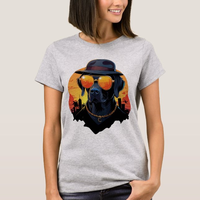 Sunglass Pup Swagger T-Shirt (Front)