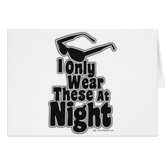 Sunglasses After Dark Cards (Front Horizontal)