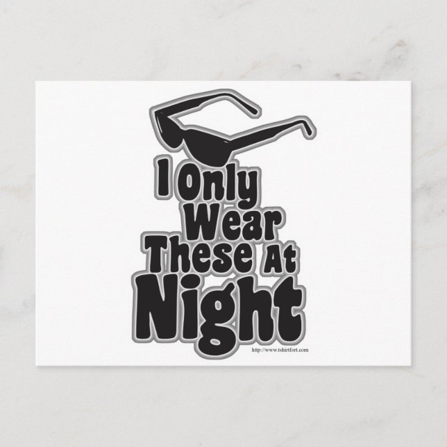 Sunglasses After Dark Postcard (Front)