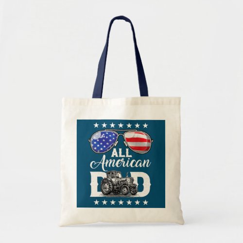 Sunglasses All American Farmer Dad Patriotic 4th Tote Bag