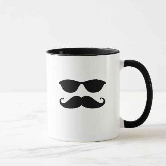 Sunglasses and Stache Mug
