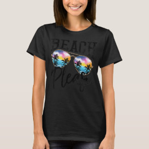 Sunglasses Beach Please Hawaii Beach Hello Summer T-Shirt