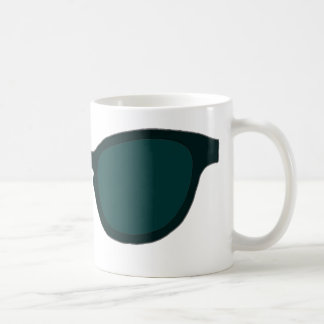 Sunglasses Black Rim Dk Green Lens The MUSEUM Zazz Coffee Mug