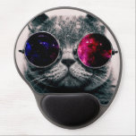 sunglasses cat gel mouse pad<br><div class="desc">funny cats , funny animals, cute kittens , cute cats , cat animals play puppies , space youth nebula young , mammals kitty fun adorable , pedigree meow grey sunglasses , glasses cute pet kittens , pet space</div>