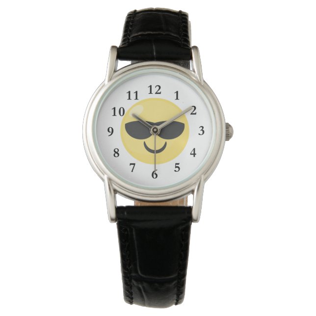 Sunglasses Cool Emoji Watch (Front)