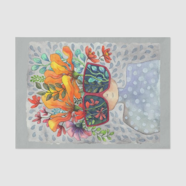 Sunglasses Creativity Tissue Paper (Front)