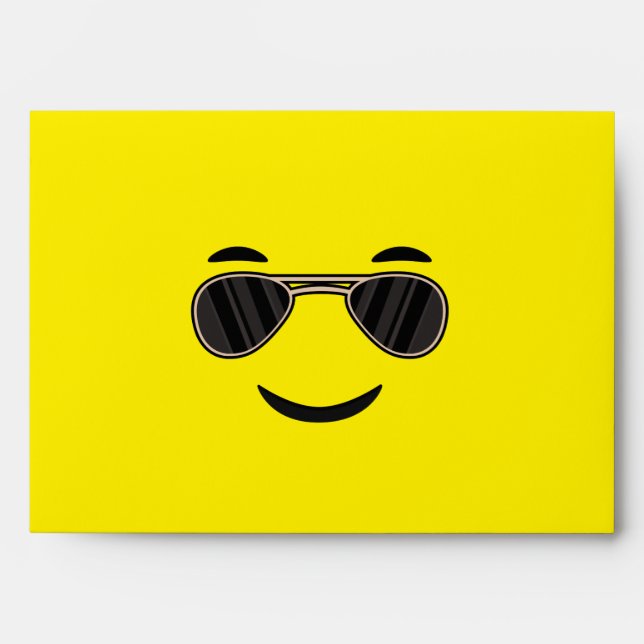 Sunglasses Emoji Envelope (Front)