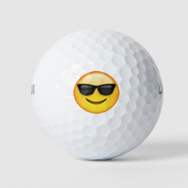 Sunglasses - Emoji Golf Balls (Front)