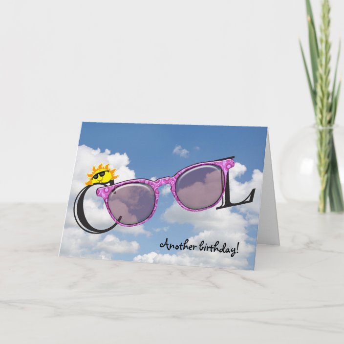 sunglasses for birthday card