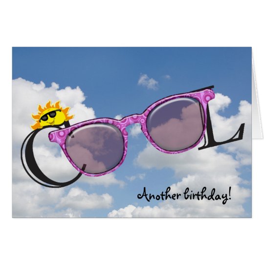 sunglasses for birthday card Zazzle