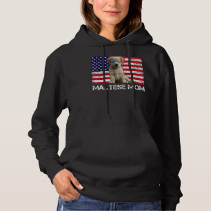 Sunglasses Maltese Mom Flag American Usa Dog Hoodie