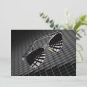 Sunglasses on grid background (Standing Front)