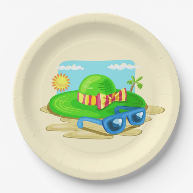 Sunglasses Paper Plates (Front)
