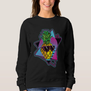 Sunglasses Pineapple 80s Tropical Summer Vaporwave Sweatshirt