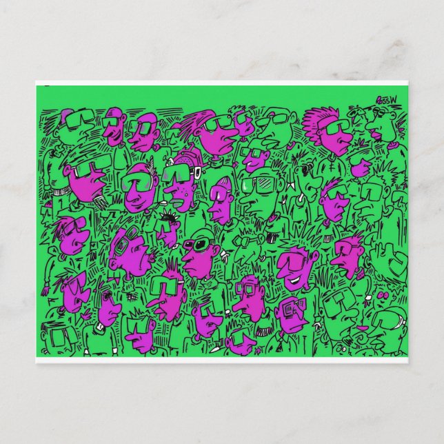 Sunglasses. Postcard (Front)