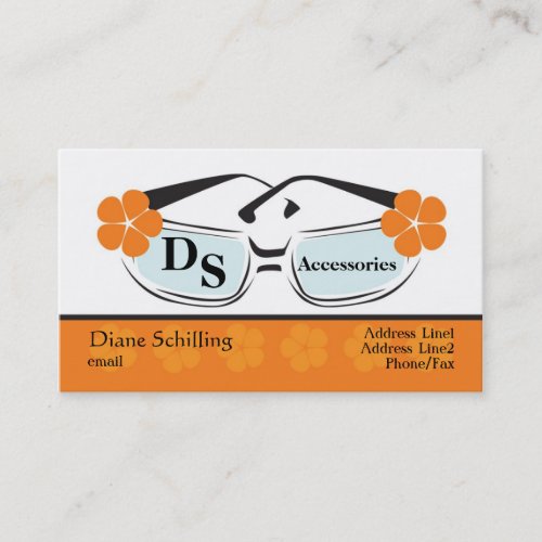 Sunglasses Profile Card Business Cards