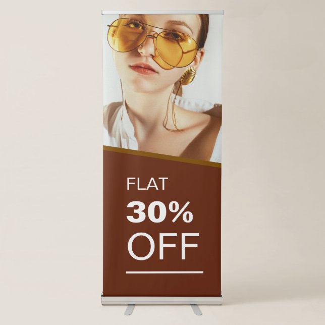 Sunglasses Sale Vertical Retractable Banner (Front)