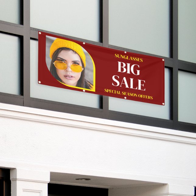 Sunglasses Sales Offer Custom Banner (Outside Building)