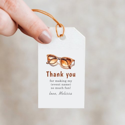 Sunglasses Thank You Gift Tags