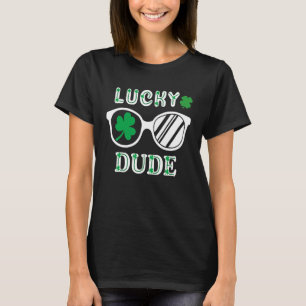 Sunglasses With Shamrock Fun St Patrick's Day Luck T-Shirt