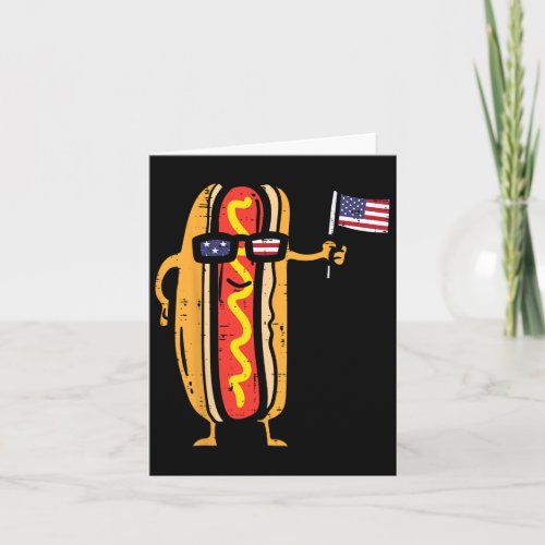 Sungles American Flag Usa Funny 4th Of July Fourth Card