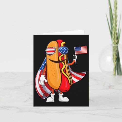 Sungles American Flag Usa Funny 4th Of July Fourth Card