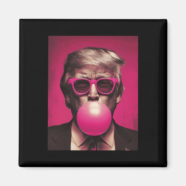 Sungles Trump Bubble Gum  Magnet (Front)